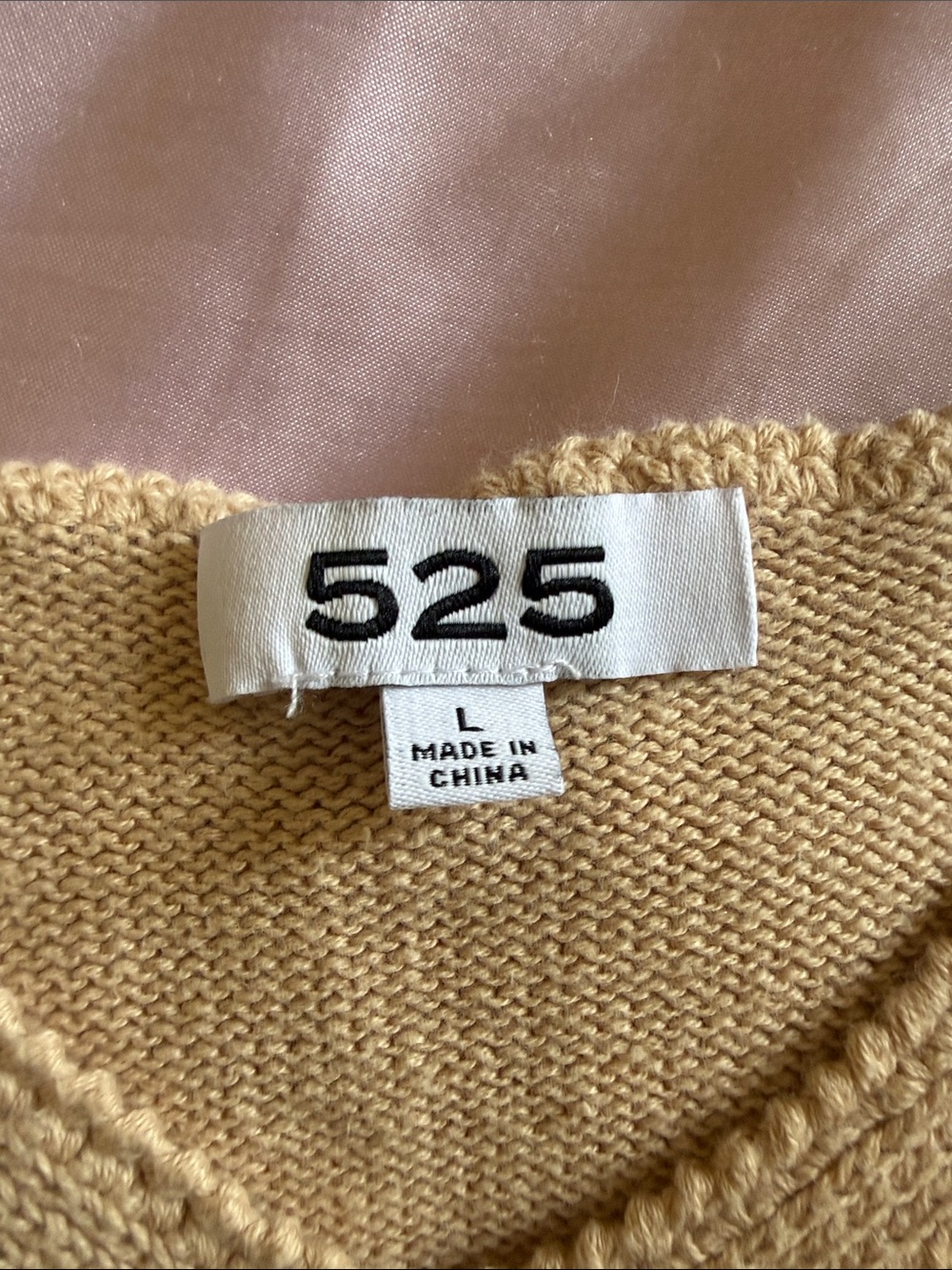 525 America Women's Knit V-Neck Tank in Camel Sz L - Picture 2 of 9